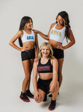 Load image into Gallery viewer, Girls Custom Name Rhinestone Sports Bra