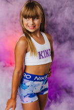 Load image into Gallery viewer, Girls Custom Name Rhinestone Sports Bra