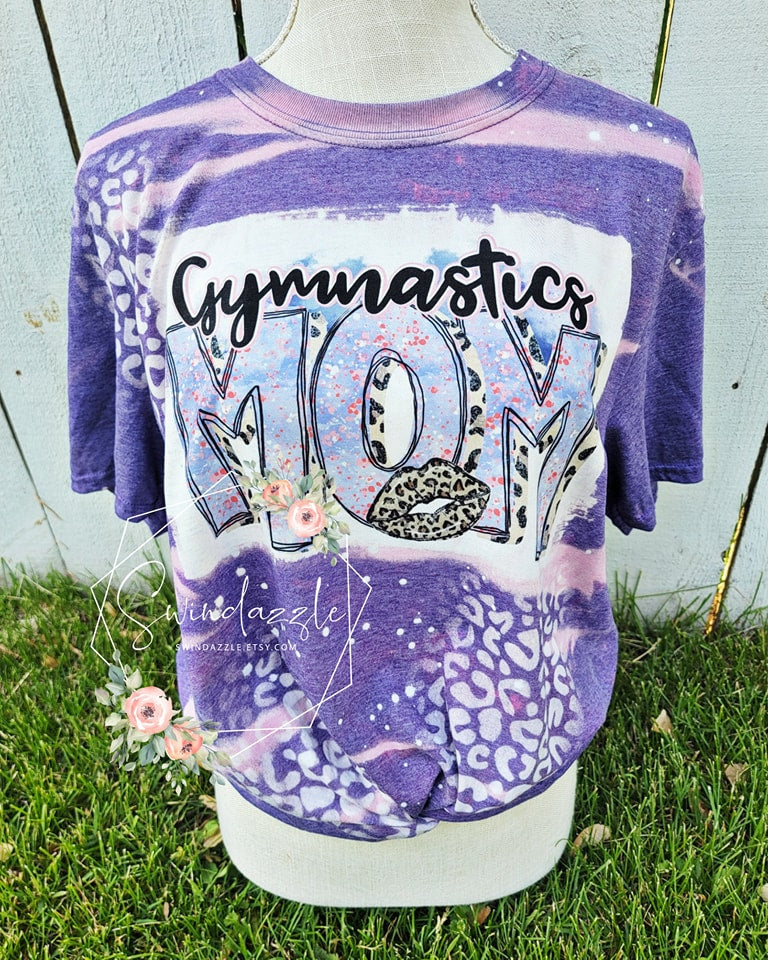 Purple and Pink Gymnastics Mom