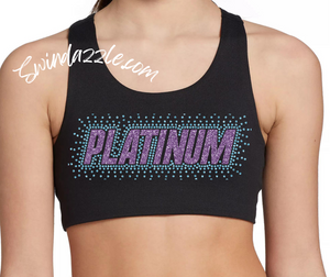 Black Platinum Youth Bra