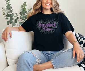 Baseball Mom Rhinestone Shirt