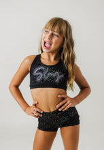 Load image into Gallery viewer, Girls Slay Rhinestone Sports Bra
