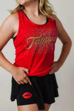 Load image into Gallery viewer, Rhinestone Famous Logo Tank
