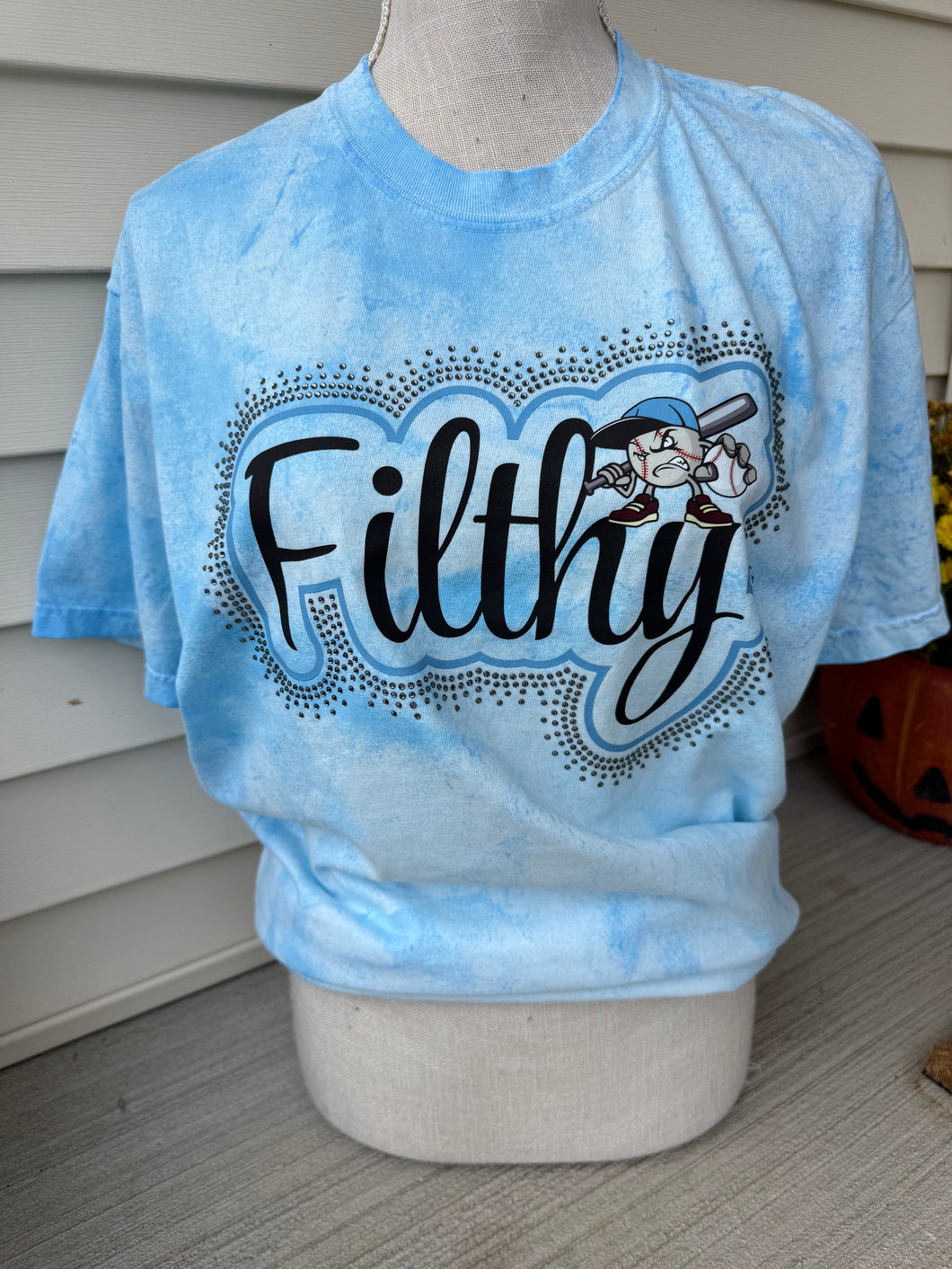 Filthy Baseball fiji color blast tee