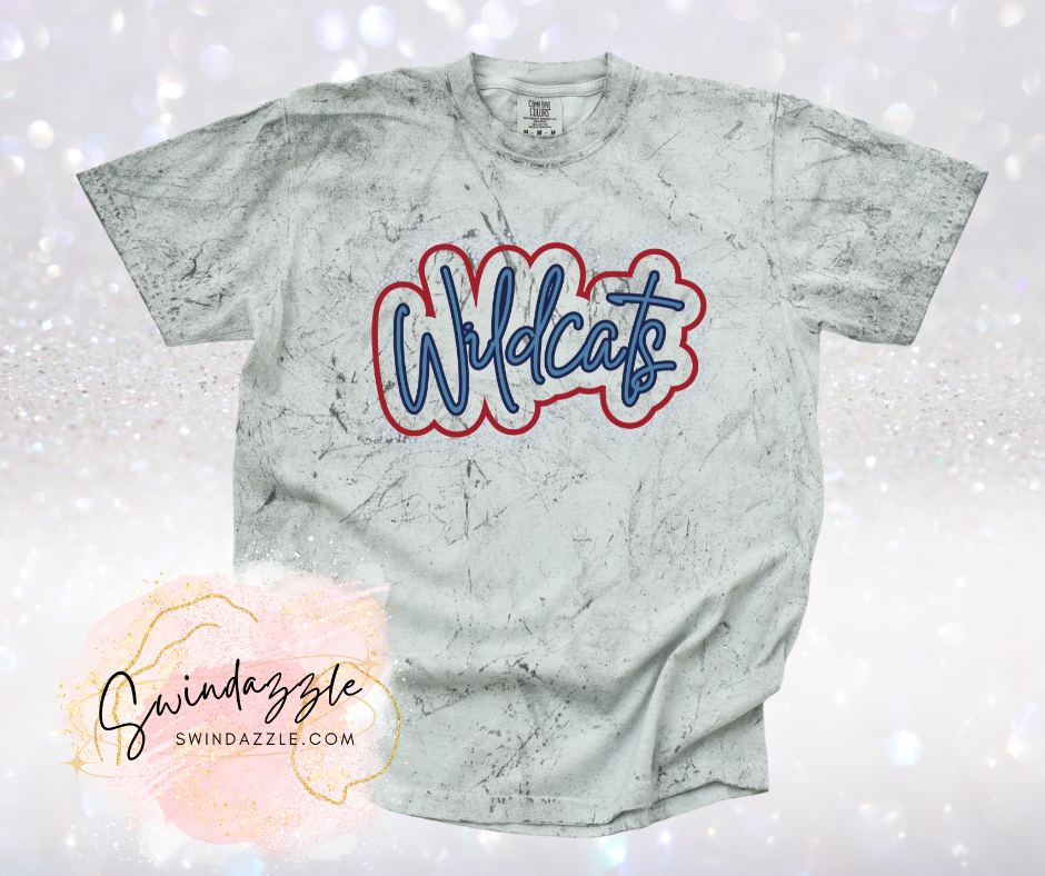 Wildcats Smoke Color Blast Tee