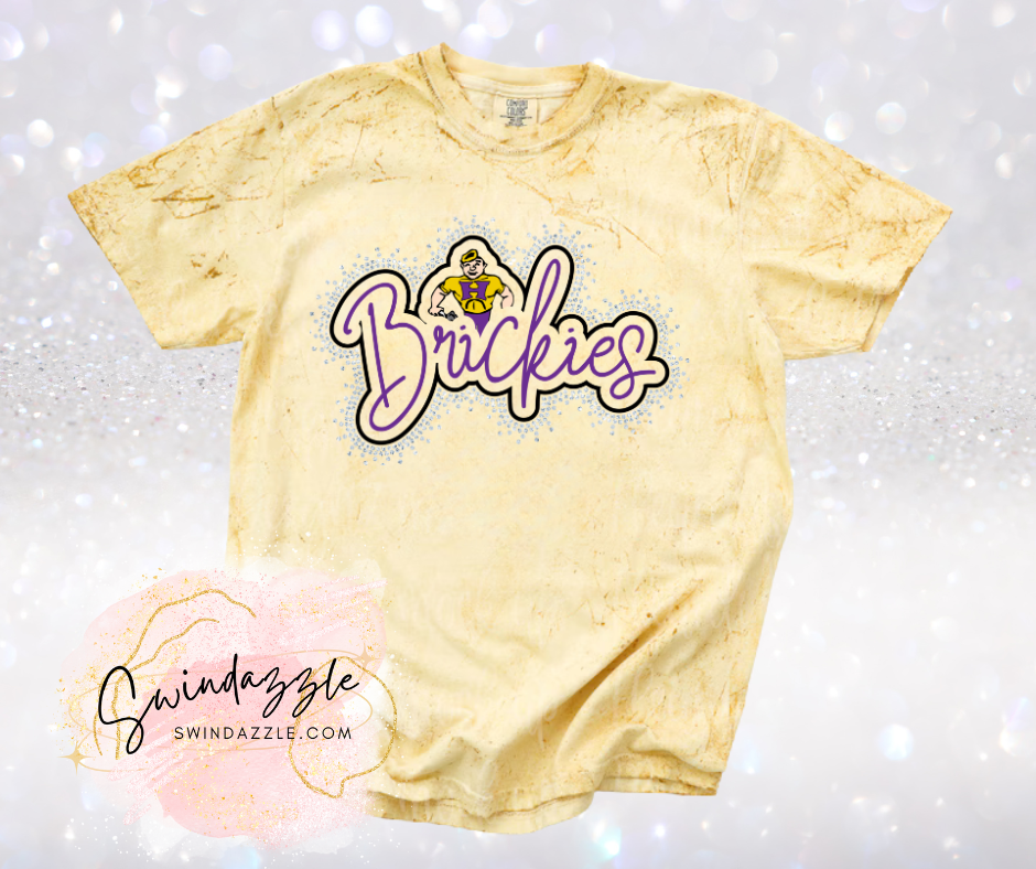 Brickies Citrine Color Blast Tee