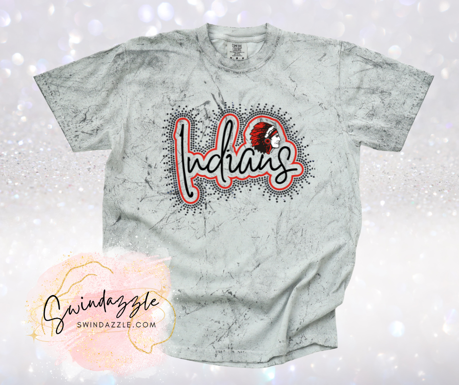 Indians Smoke Color Blast Tee
