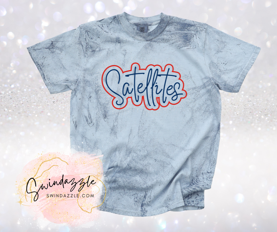 Satellites Ocean Color Blast Tee