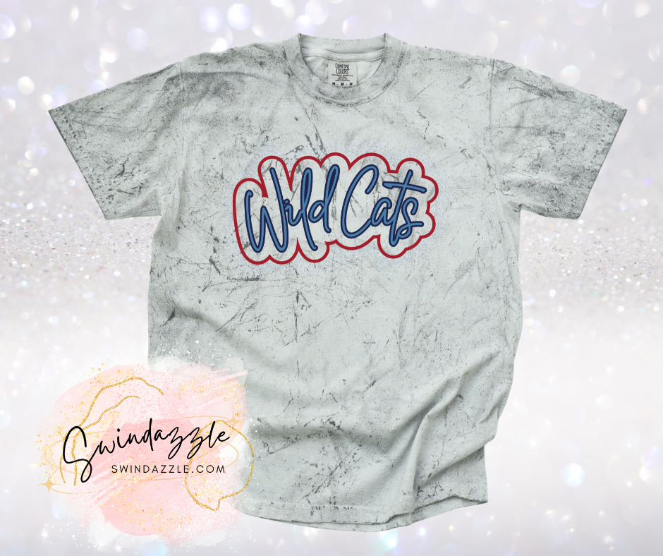 Wildcats Smoke Color Blast Tee