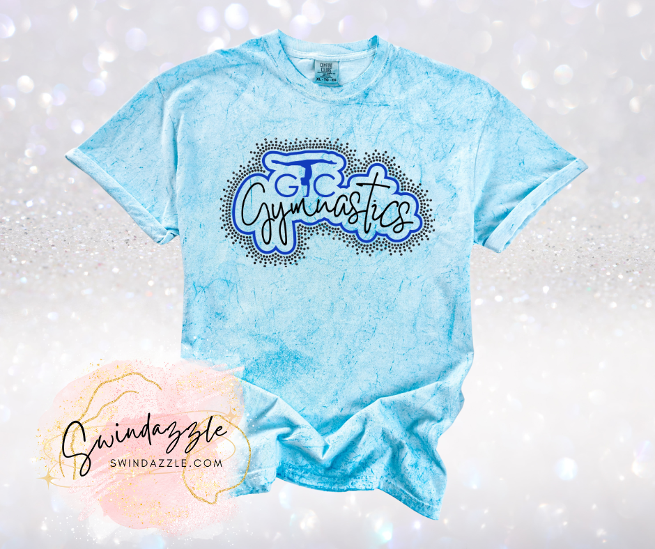 GTC gymnastics fiji color blast tee
