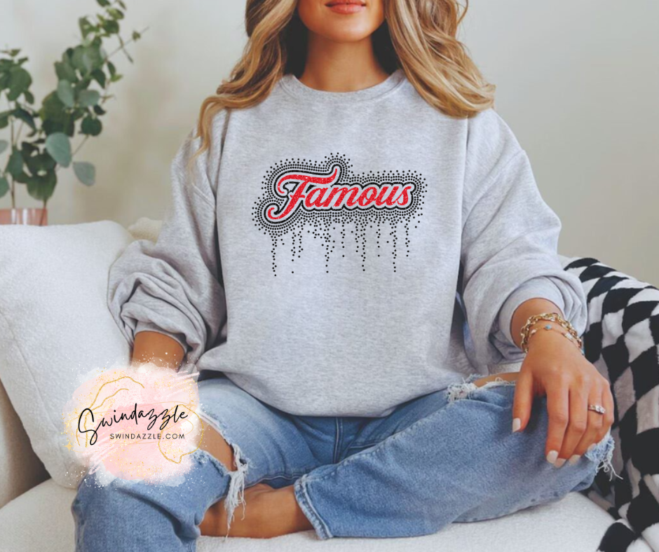 Famous Drip Rhinestone Crew