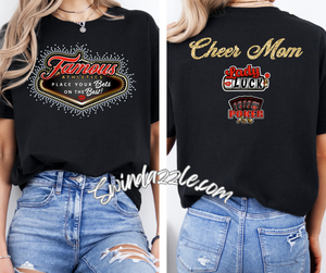 Famous Rhinestone Logo Unisex Tee with personalization