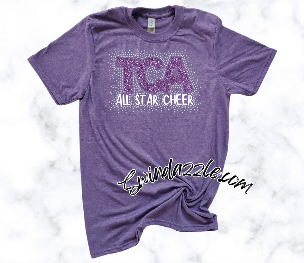 TCA ALL STAR CHEER Rhinestone Logo Unisex Tee