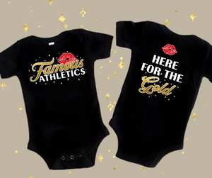 Famous here for the gold infant bodysuit