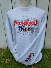 Load image into Gallery viewer, Baseball Mom Rhinestone Crew
