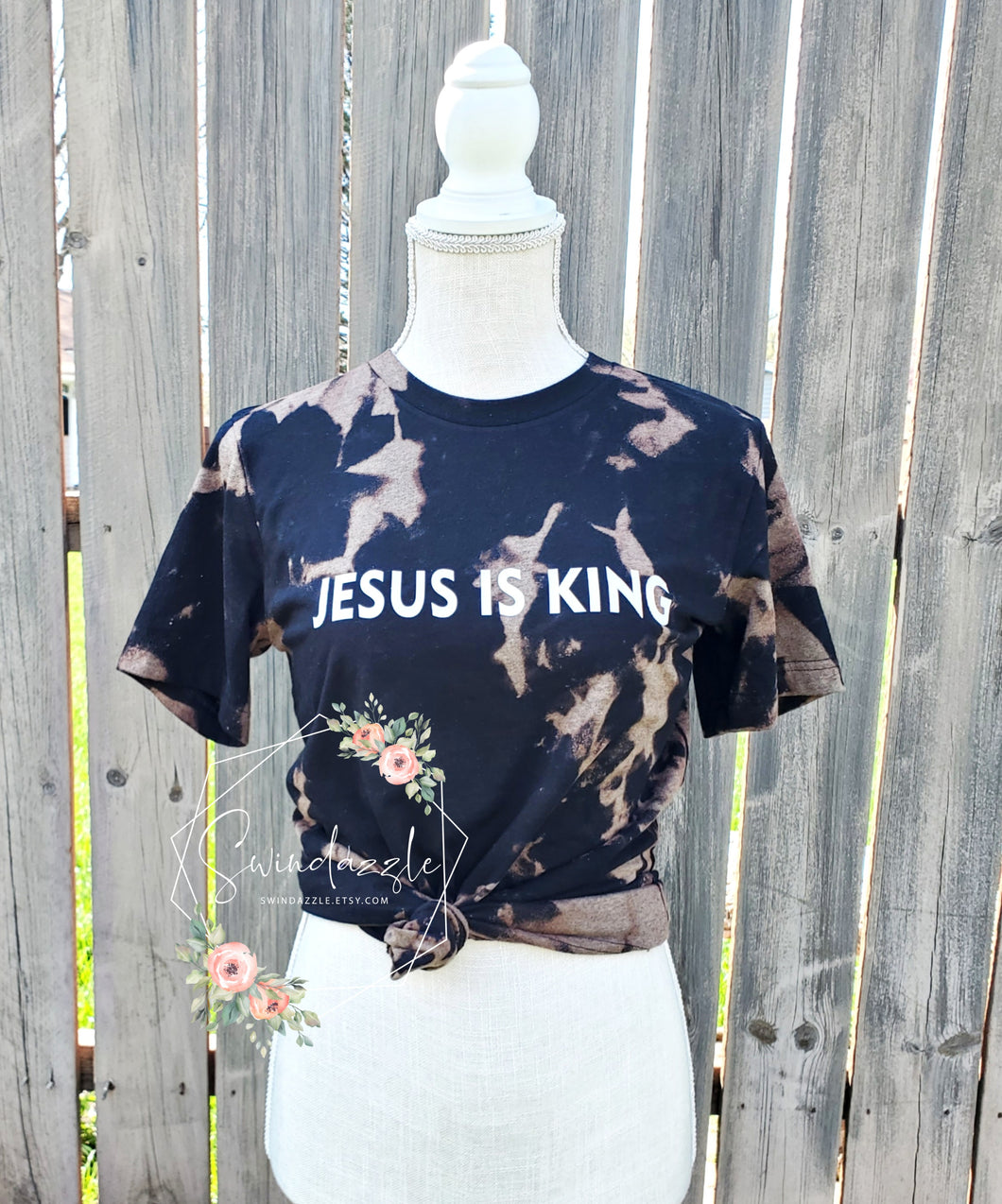 Jesus is King bleach shirt