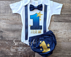 Twinkle twinkle first birthday boy outfit - items sold separately -  galaxy - little star first birthday boy outfit - star suspender