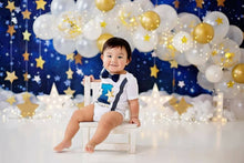 Load image into Gallery viewer, Twinkle twinkle first birthday boy outfit - items sold separately -  galaxy - little star first birthday boy outfit - star suspender
