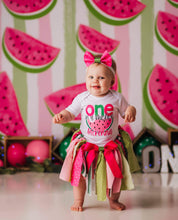 Load image into Gallery viewer, One in a melon - watermelon first birthday tutu outfit
